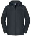 416M Russell Athletic Essential Weather Shell Jacket Black colour image